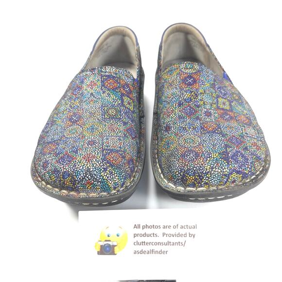 Alegria Debra Aztec Tile Casual Slip On Clog Womens Size 10 40 DEB-843 Multi - Picture 2 of 9